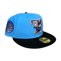 Toronto Blue Jays and Black 30th Season Patch Gray UV New Era 59FIFTY Fitted Hat