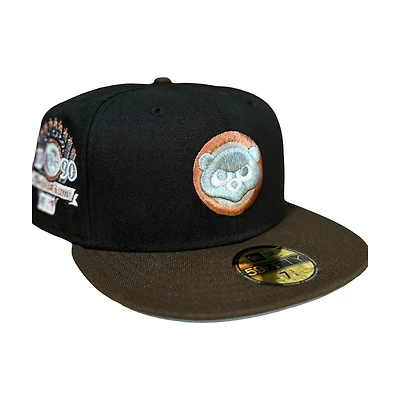 Chicago Cubs Black and Brown 1990 ASG Patch Icy Blue UV New Era 59FIFTY Fitted Hat
