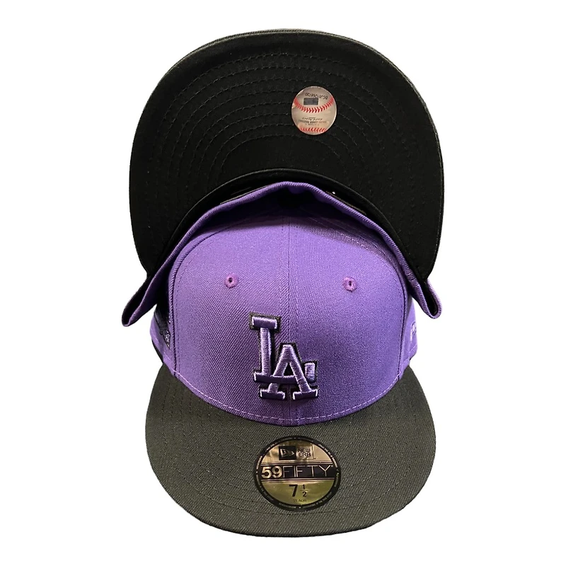 Los Angeles Dodgers Purple and Black 1981 WS Patch UV New Era 59FIFTY Fitted Hat