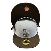 Los Angeles Dodgers Light Blue and Black 60th Anni Patch UV New Era 59FIFTY Fitted Hat
