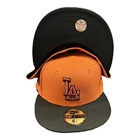 Los Angeles Dodgers Orange and Black 50th Anni Patch UV New Era 59FIFTY Fitted Hat
