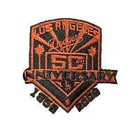 Los Angeles Dodgers Orange and Black 50th Anni Patch UV New Era 59FIFTY Fitted Hat