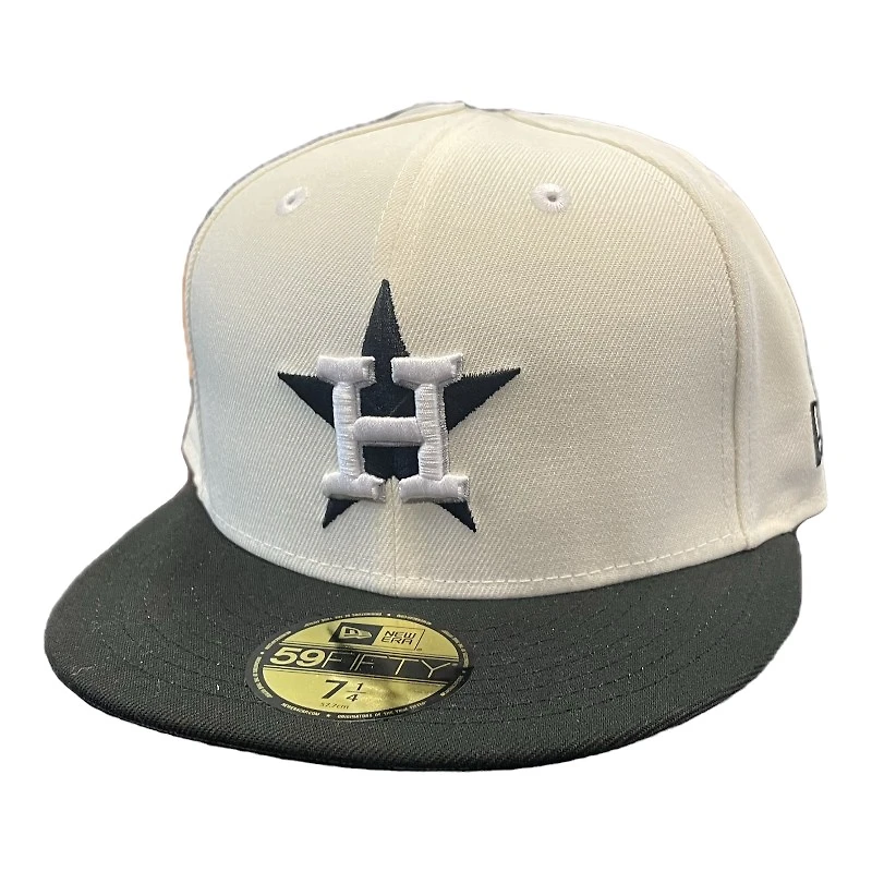 Houston Astros Chrome and Black Gray UV New Era 59Fifty Fitted Hat