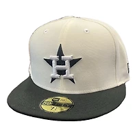 Houston Astros Chrome and Black Gray UV New Era 59Fifty Fitted Hat