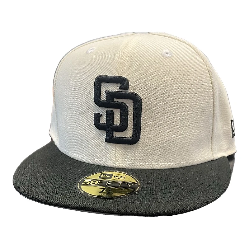 San Diego Padres Chrome and Black Gray UV New Era 59Fifty Fitted Hat