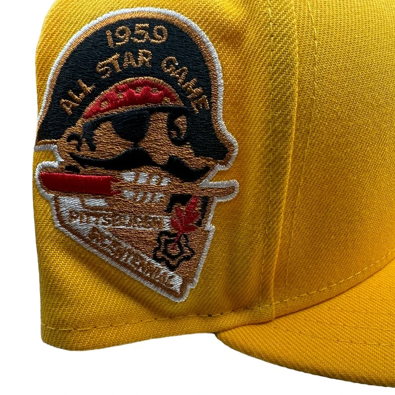 Pittsburgh Pirates Yellow 1959 ASG Patch Green UV New Era 59FIFTY Fitted Hat