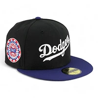 Los Angeles Dodgers Black and Royal "Lost Translation" 1942 NY ASG Patch Green UV New Era 59FIFTY Fitted Hat