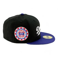 Los Angeles Dodgers Black and Royal "Lost Translation" 1942 NY ASG Patch Green UV New Era 59FIFTY Fitted Hat