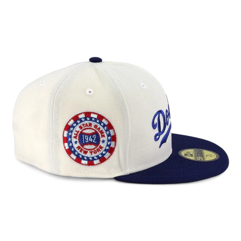 Los Angeles Dodgers Chrome and Royal "Lost Translation" 1942 NY ASG Patch Green UV New Era 59FIFTY Fitted Hat