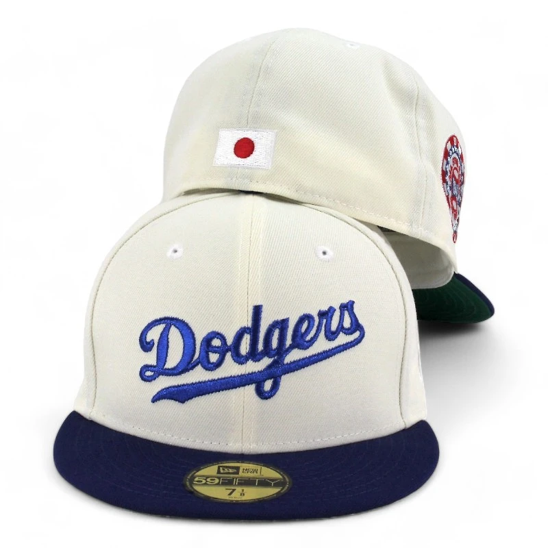Los Angeles Dodgers Chrome and Royal "Lost Translation" 1942 NY ASG Patch Green UV New Era 59FIFTY Fitted Hat