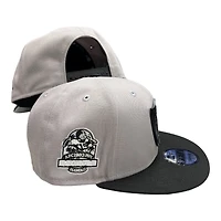 Las Vegas Raiders Gray and Black Metal Logo 1983 Hawaii Pro Bowl Patch Gray UV New Era 9FIFTY Snapback Hat