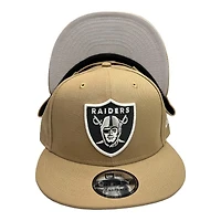 Las Vegas Raiders Tan with Gray UV New Era 9FIFTY Snapback Hat