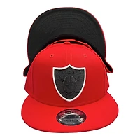 Las Vegas Raiders Red and Black with Black UV New Era 9FIFTY Snapback Hat