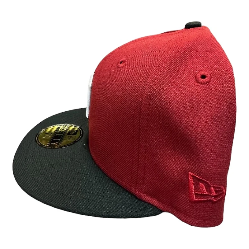 Detroit Tigers Red and Black 2005 ASG Patch Gray UV New Era 59FIFTY Fitted Hat