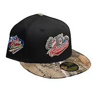 Sacramento River Cats Black and Realtree HG6 Arrival Ramso43vr Triple A Patch Cardinal Red UV 59FIFTY Fitted Hat
