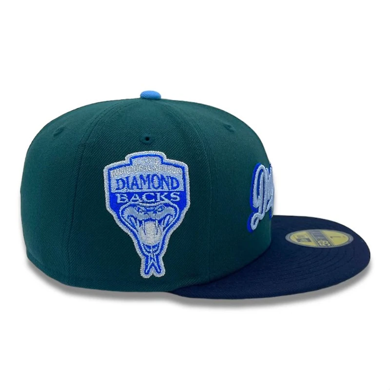 Arizona Diamondbacks Green and Navy 1998 Inaugural Patch Gray UV New Era 59FIFTY Fitted Hat