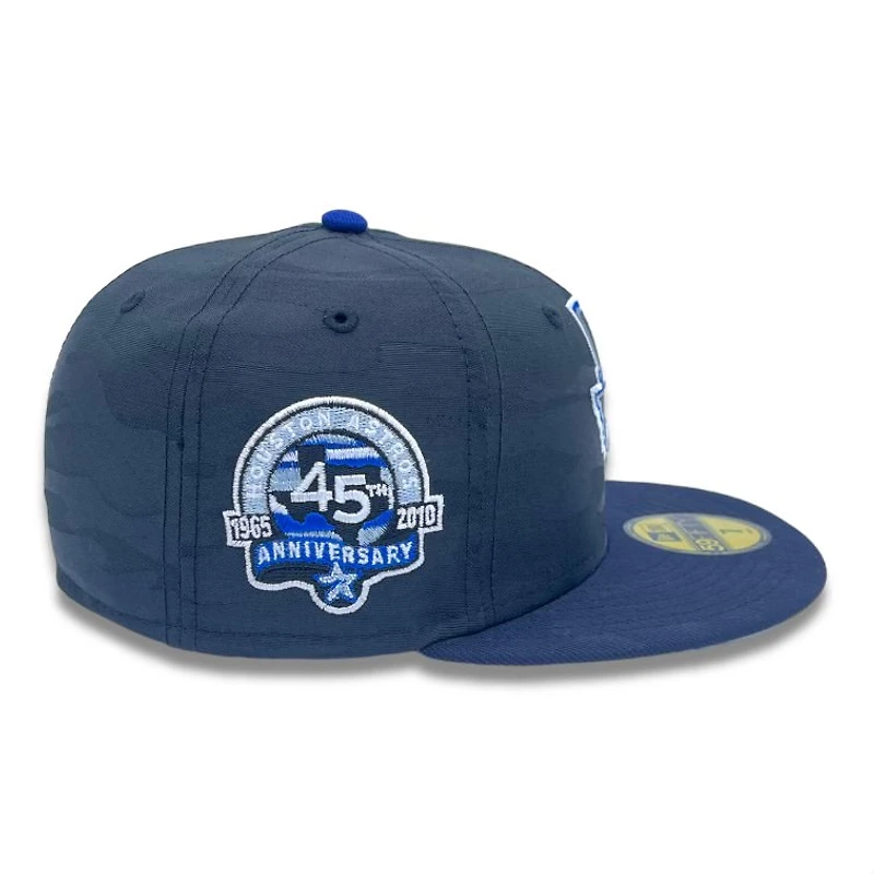 Houston Astros Black Camo and Navy 45th Anni Patch Gray UV New Era 59FIFTY Fitted Hat