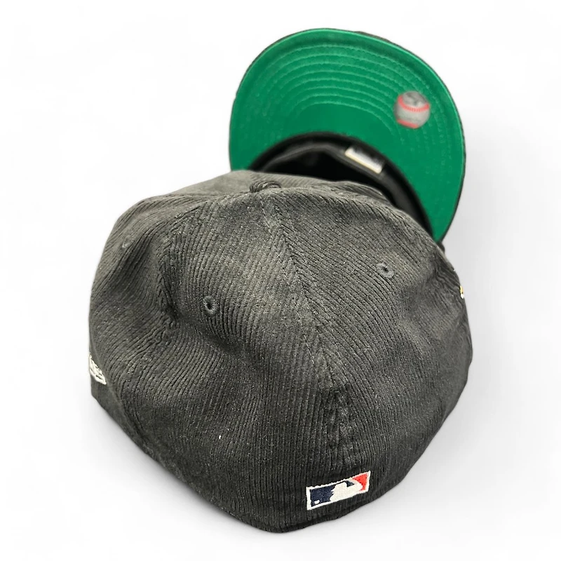 Atlanta Braves Black Corduroy 2000 ASG Patch Green UV New Era 59FIFTY Fitted Hat