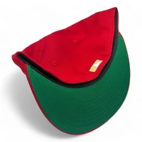 Los Angeles Dodgers Red with Gold Metallic 60th Anni Patch Green UV New Era 59FIFTY Fitted Hat