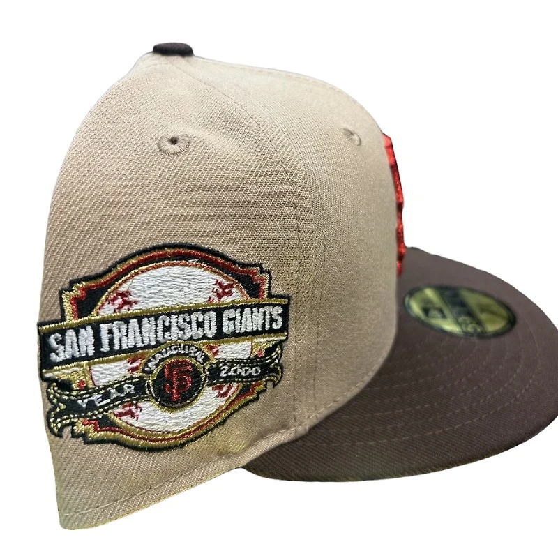 San Francisco Giants Brown Two Tone 2000 Inaugural Patch Green UV New Era 59FIFTY Fitted Hat