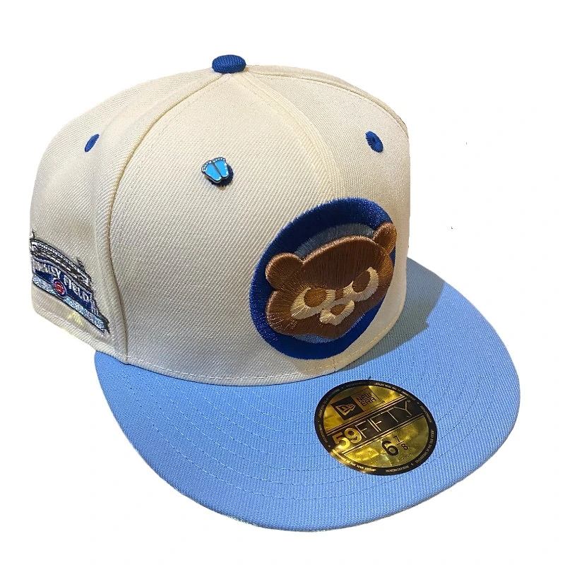 Chicago Cubs Chrome and Blue Special Cause New Era 59FIFTY Fitted Hat
