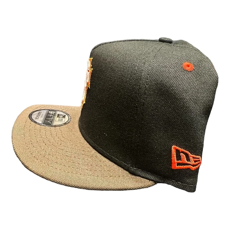 San Francisco Giants Black and Brown Tell It Goodbye Patch Gray UV New Era 9FIFTY A-Frame Snapback Hat