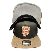 San Francisco Giants Black and Brown Tell It Goodbye Patch Gray UV New Era 9FIFTY A-Frame Snapback Hat