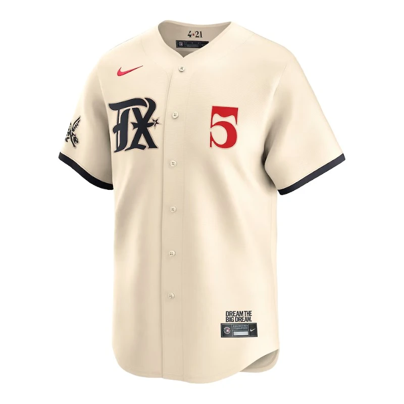 Texas Rangers Corey Seager Cream City Connect Nike Limited Player Jersey
