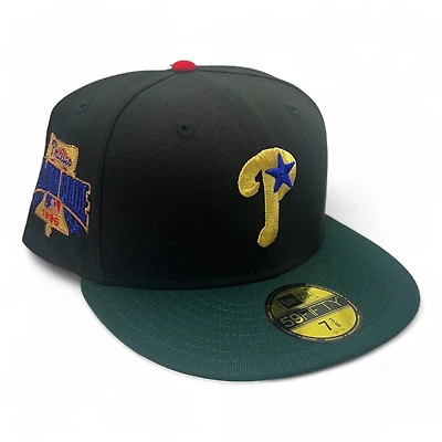 Philadelphia Phillies Black and Green 1996 ASG Patch Gray UV New Era 59FIFTY Fitted Hat