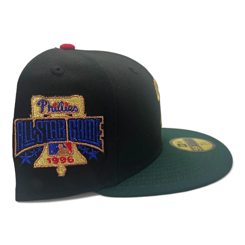 Philadelphia Phillies Black and Green 1996 ASG Patch Gray UV New Era 59FIFTY Fitted Hat