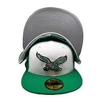 Philadelphia Eagles Kelly Green and White 1990 Hawaii Pro Bowl Patch Gray UV New Era 59FIFTY Fitted Hat
