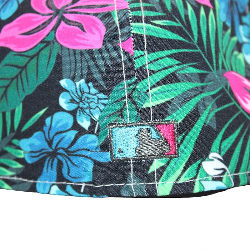 New York Yankees Dark Floral and Black "FHN DPM FittedHat Pack" Subway Series Patch Gray UV Era 59Fifty Fitted Hat