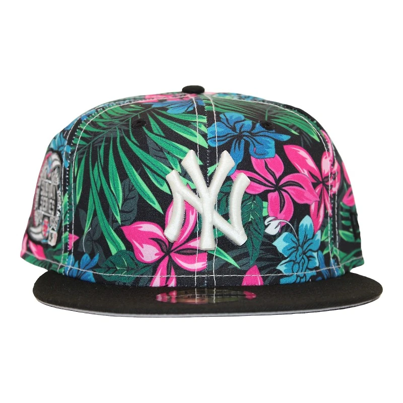 New York Yankees Dark Floral and Black "FHN DPM FittedHat Pack" Subway Series Patch Gray UV Era 59Fifty Fitted Hat