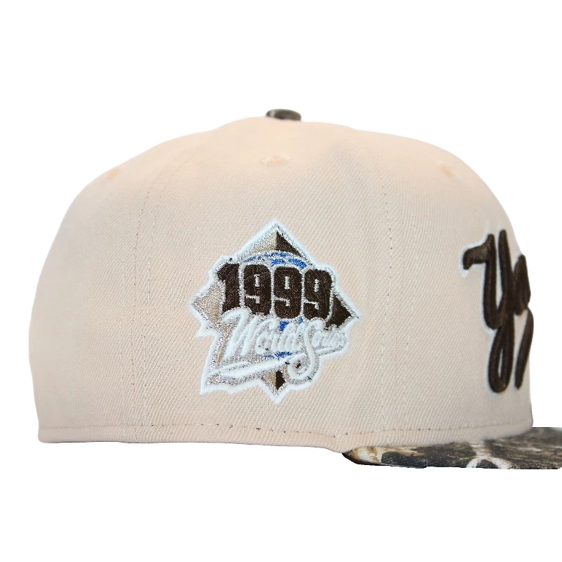 New York Yankees Mango Mocha and RealTree "FHM DPM FittedHat Pack" 1999 World Series Patch Gray UV Era 59Fifty Fitted Hat