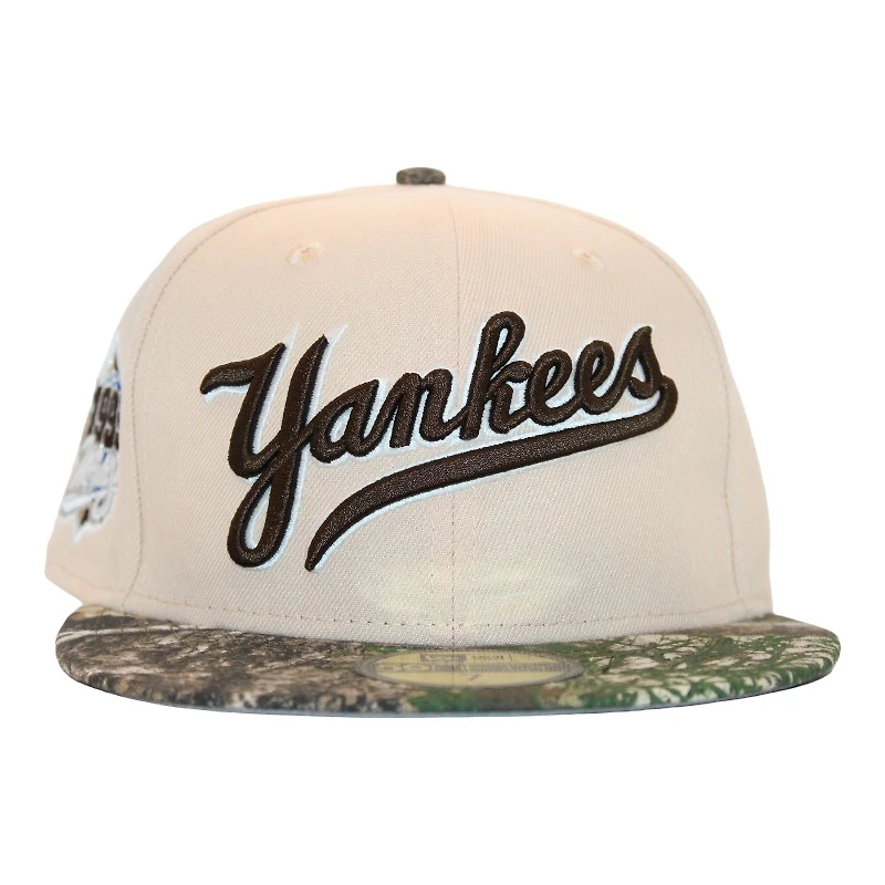 New York Yankees Mango Mocha and RealTree "FHM DPM FittedHat Pack" 1999 World Series Patch Gray UV Era 59Fifty Fitted Hat