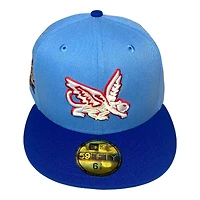 Texas Rangers Powder Blue Two Tone 2024 All Star Game Patch Green UV New Era 59FIFTY Fitted Hat