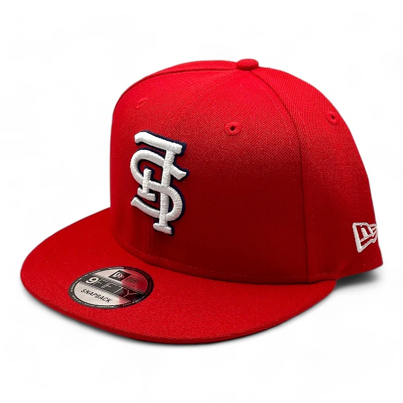 St. Louis Cardinals Red Upside Down Logo New Era 9FIFTY Snapback Hat