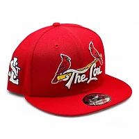 St. Louis Cardinals Red "The Lou" STL Patch New Era 9FIFTY Snapback Hat