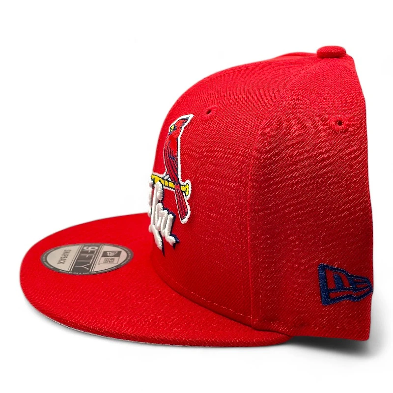 St. Louis Cardinals Red "The Lou" STL Patch New Era 9FIFTY Snapback Hat