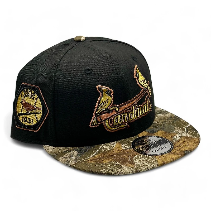 St. Louis Cardinals Black and Realtree Camo 1931 WS Patch New Era 9FIFTY Snapback Hat