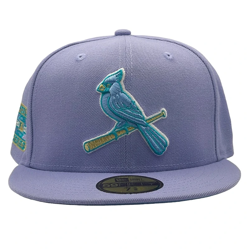 St. Louis Cardinals Purple 2006 WS Patch Blue UV New Era 59FIFTY Fitted Hat