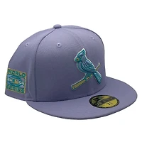 St. Louis Cardinals Purple 2006 WS Patch Blue UV New Era 59FIFTY Fitted Hat