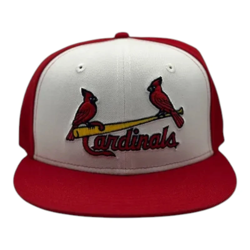 St. Louis Cardinals Chrome and Red New Era 59FIFTY Fitted Hat