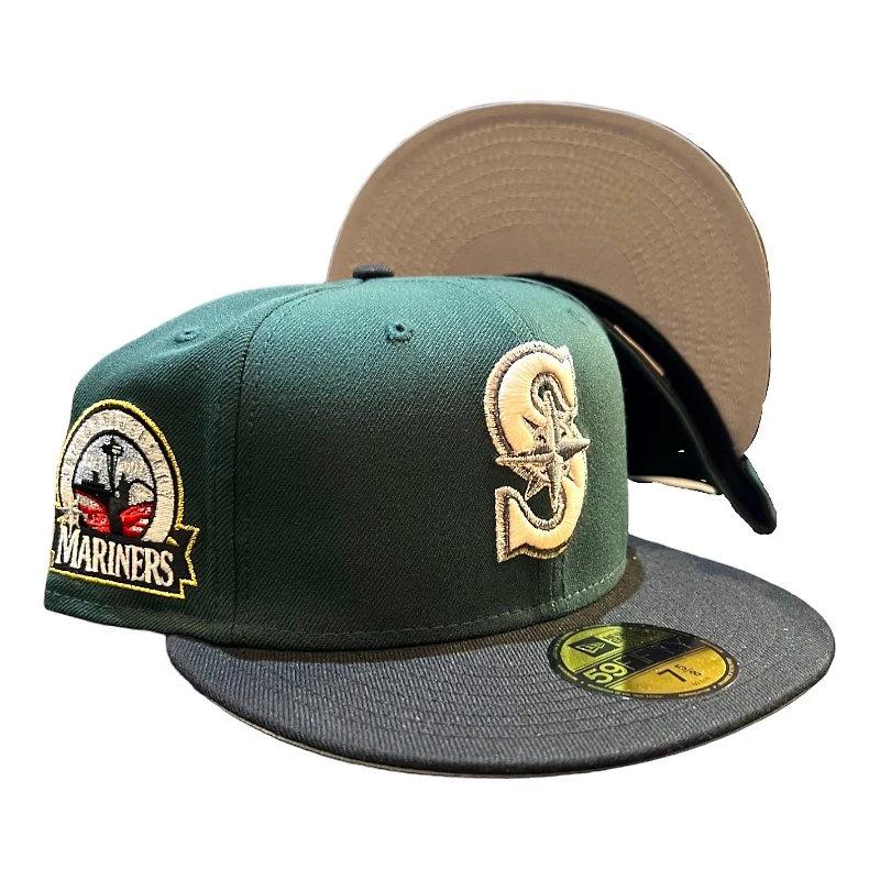 Seattle Mariners Green and Black Small Soldiers 30th Anni Patch Gray UV New Era 59FIFTY Fitted Hat
