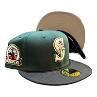 Seattle Mariners Green and Black Small Soldiers 30th Anni Patch Gray UV New Era 59FIFTY Fitted Hat