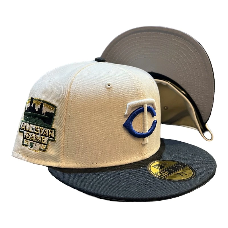 Minnesota Twins Chrome and Black The Clan 2014 ASG Patch Gray UV New Era 59FIFTY Fitted Hat