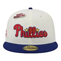 Philadelphia Phillies Chrome White and Royal Original Big League Chew Gray UV New Era 59FIFTY Fitted Hat