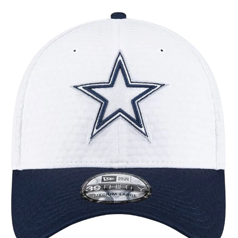 Dallas Cowboys White 2024 Training Camp New Era 39THIRTY Flex Fit Hat