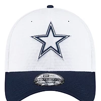 Dallas Cowboys White 2024 Training Camp New Era 39THIRTY Flex Fit Hat