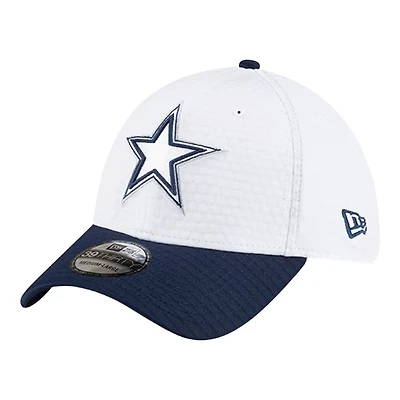 Dallas Cowboys White 2024 Training Camp New Era 39THIRTY Flex Fit Hat